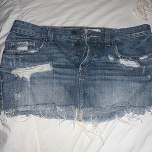A&F Y2K micro denim skirt